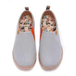 UIN Men's Walking Shoes Slip On Loafers (Toledo- Grey)